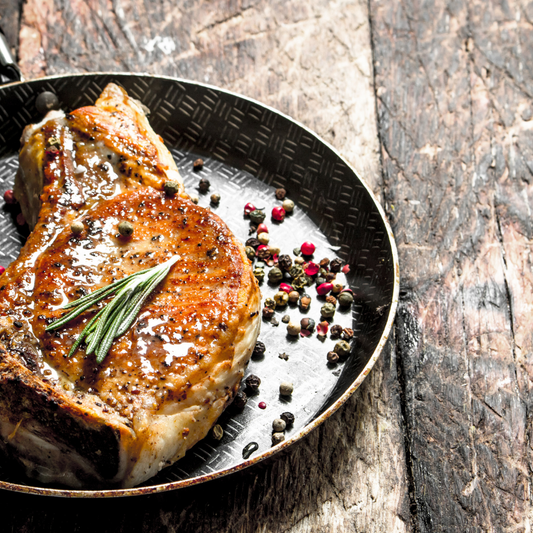 Garlic Herb Butter Bone-In Pork Chops