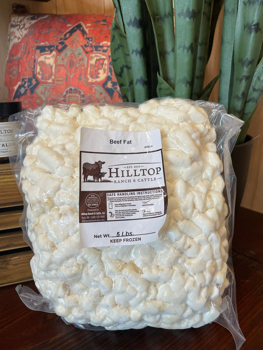 Beef Suet to Make Tallow Products -Grain Finished